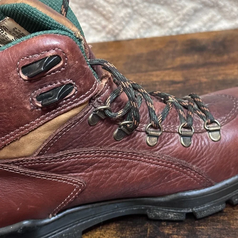 Wolverine DuraShocks Work Boots Brown‎ Leather 03979 Vibram Mens 9.5 M Gorpcore